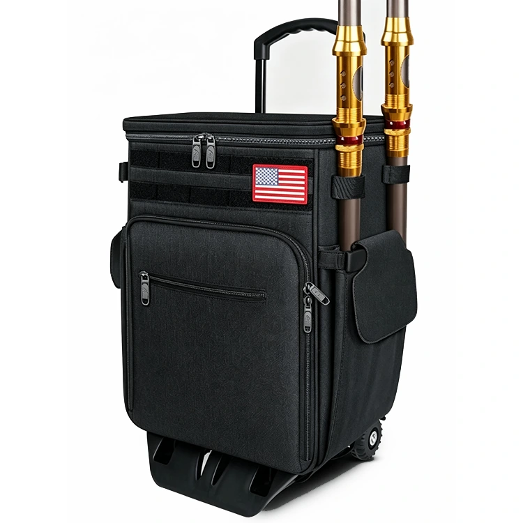Bolsa térmica con ruedas para pescar